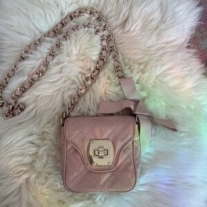 NWOT!! Talbots Patent Leather Pink Crossbody Purse